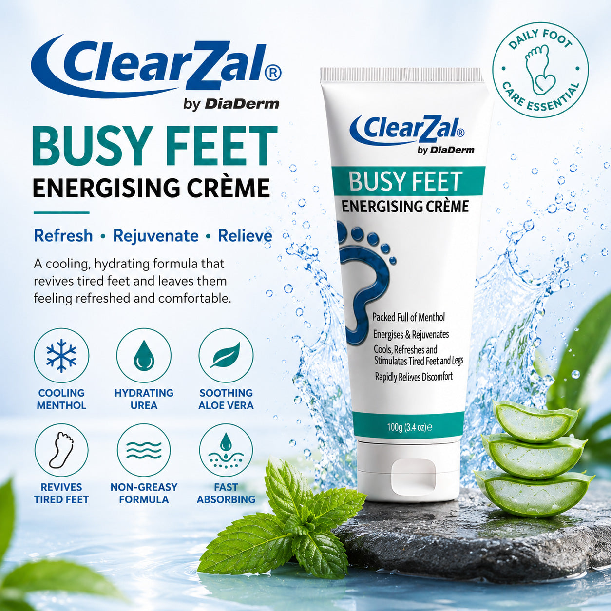 ClearZal® Busy Feet