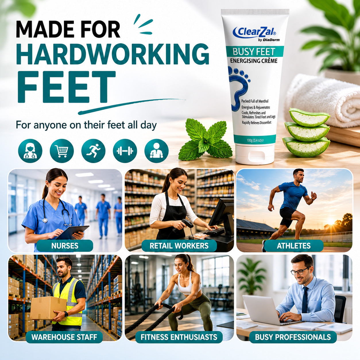 ClearZal® Busy Feet
