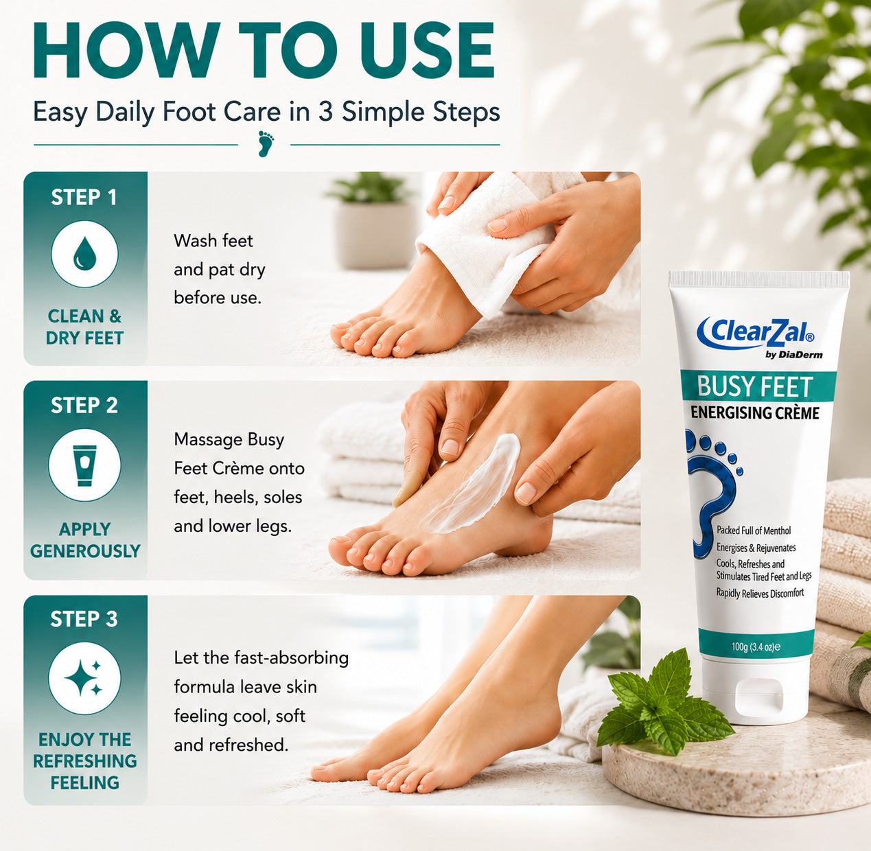 ClearZal® Busy Feet