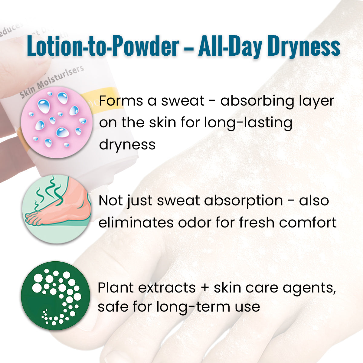 ClearZal® Lotion to Powder Deodoriser