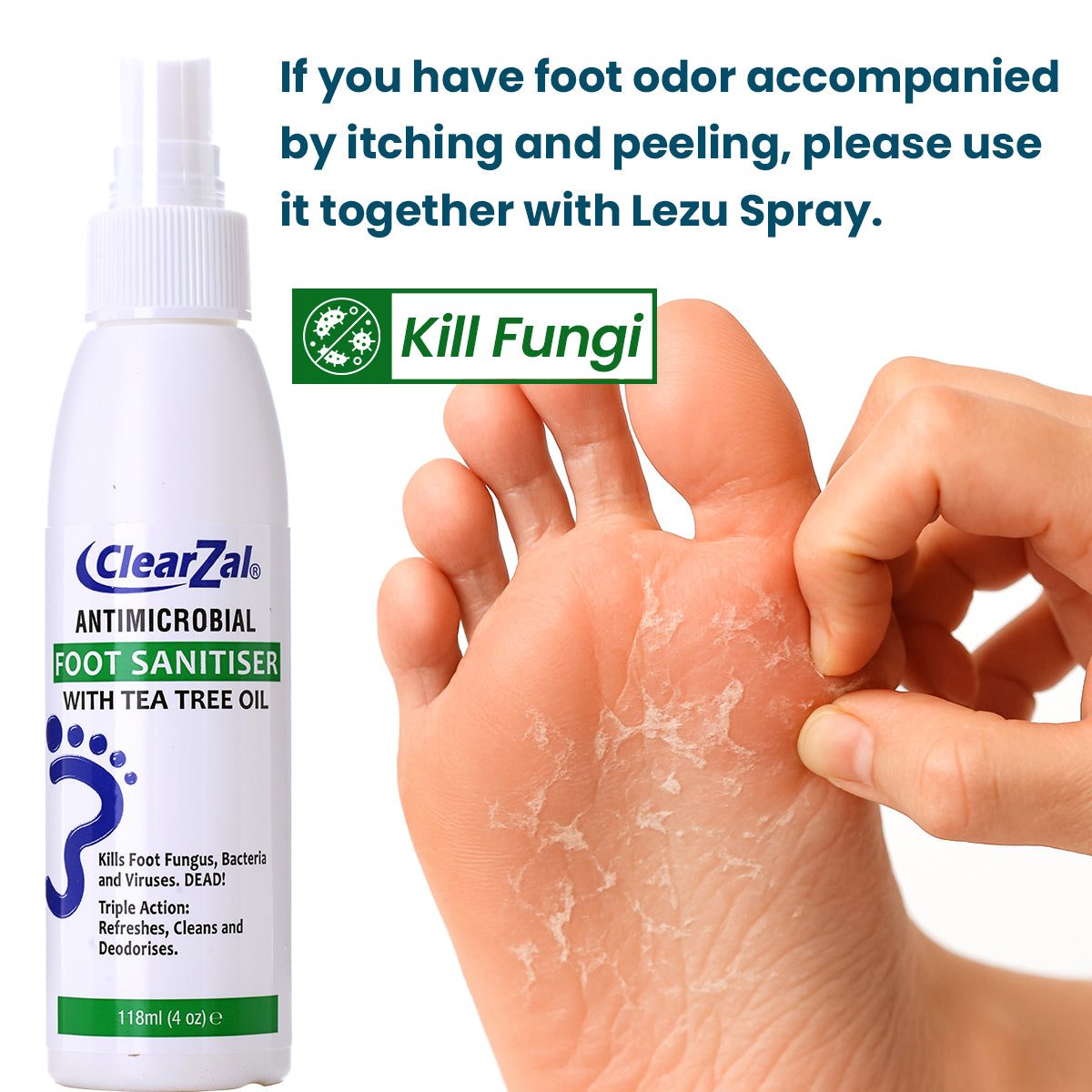 ClearZal® Lotion to Powder Deodoriser