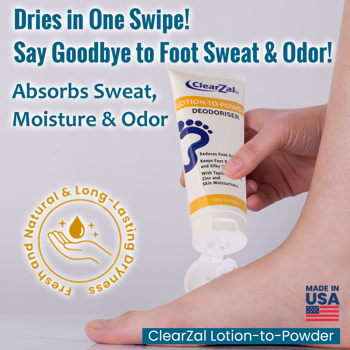 ClearZal® Lotion to Powder Deodoriser