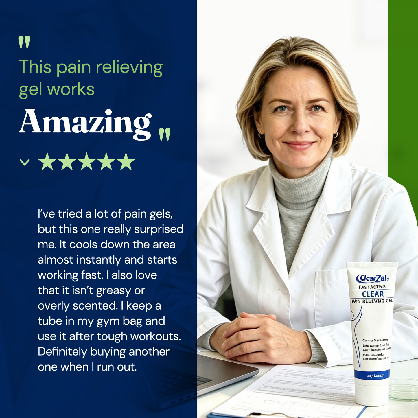 ClearZal® Pain Relieving Gel
