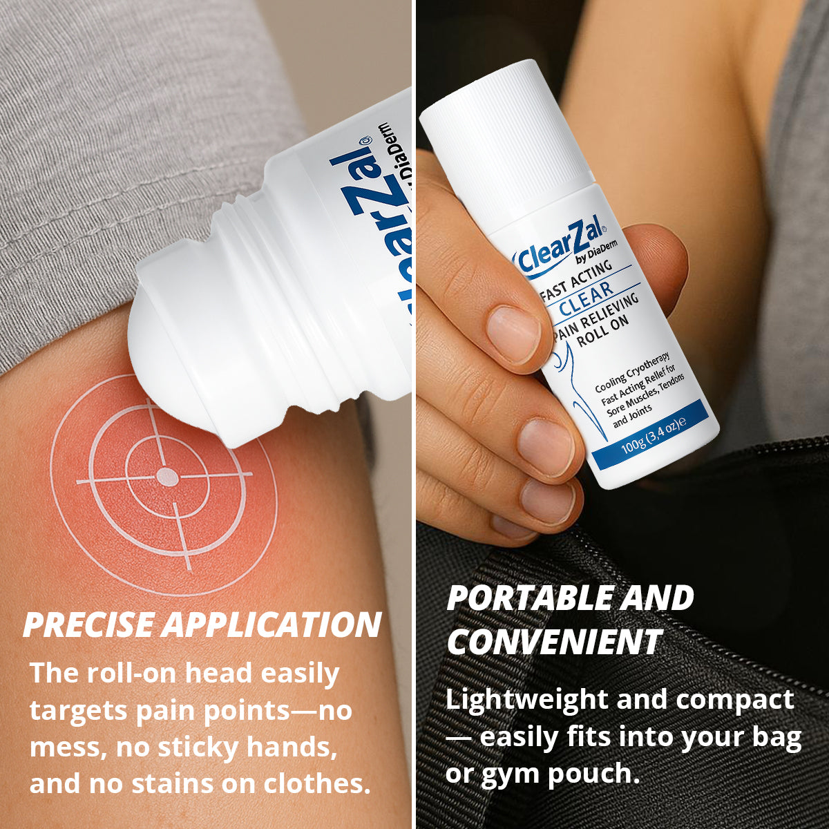 ClearZal® Pain  Gel Roll On
