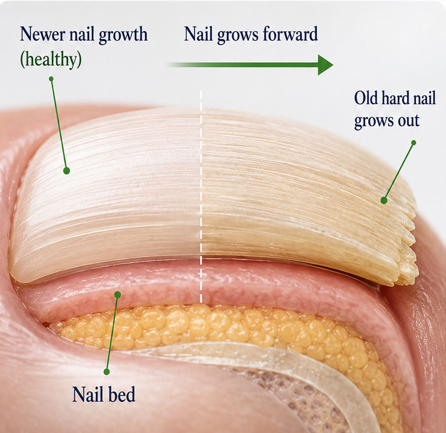 New, healthier nail grows